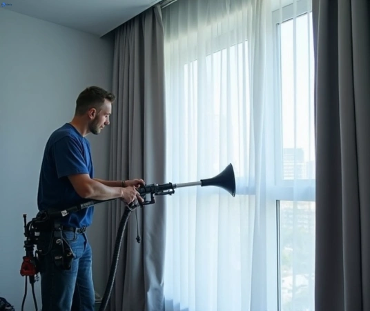 Professional drapes cleaning process tools Matty Curtain Cleaning chifley-nsw