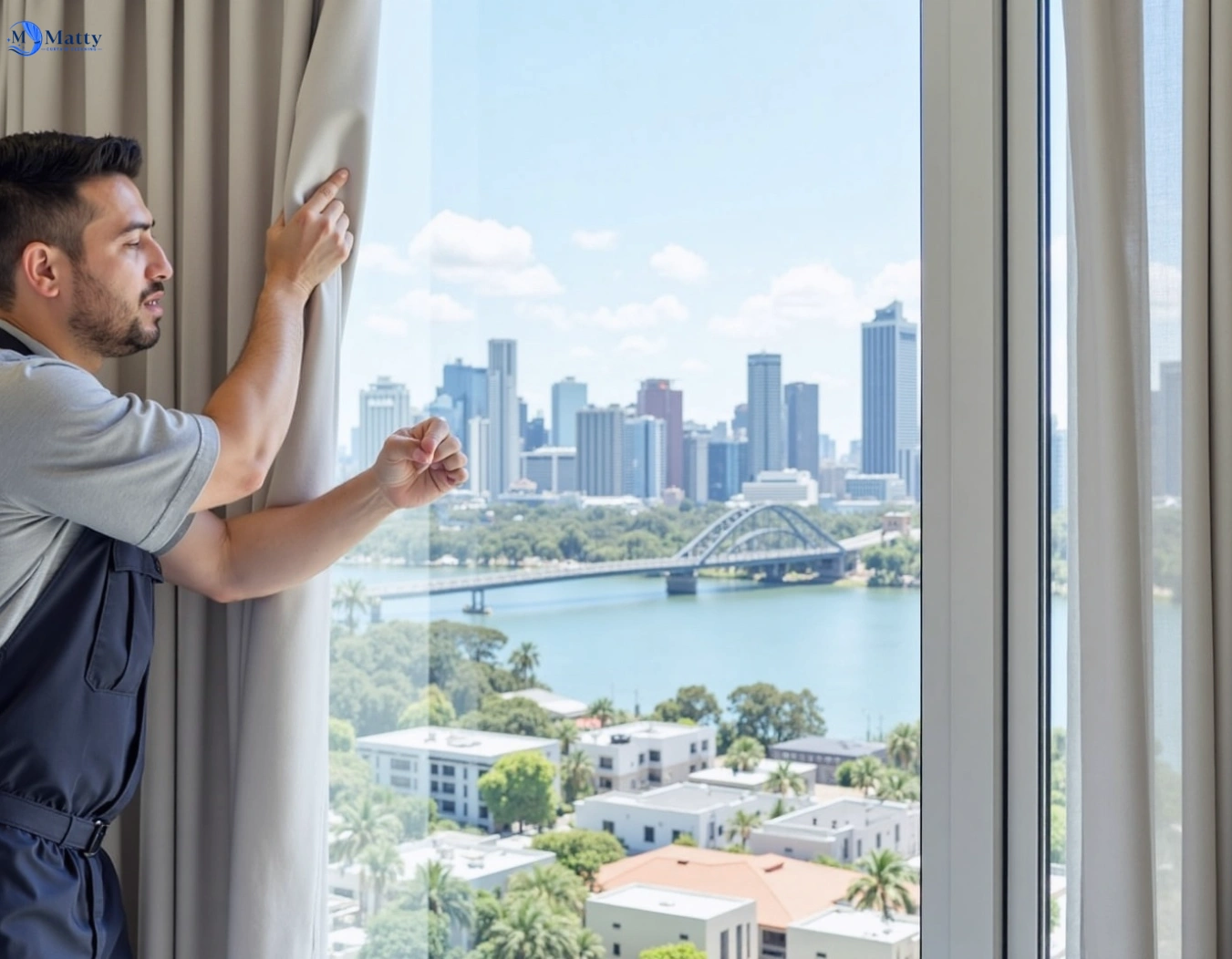 Professional curtain steam cleaning service chifley-nsw QLD by Matty Curtain Cleaning